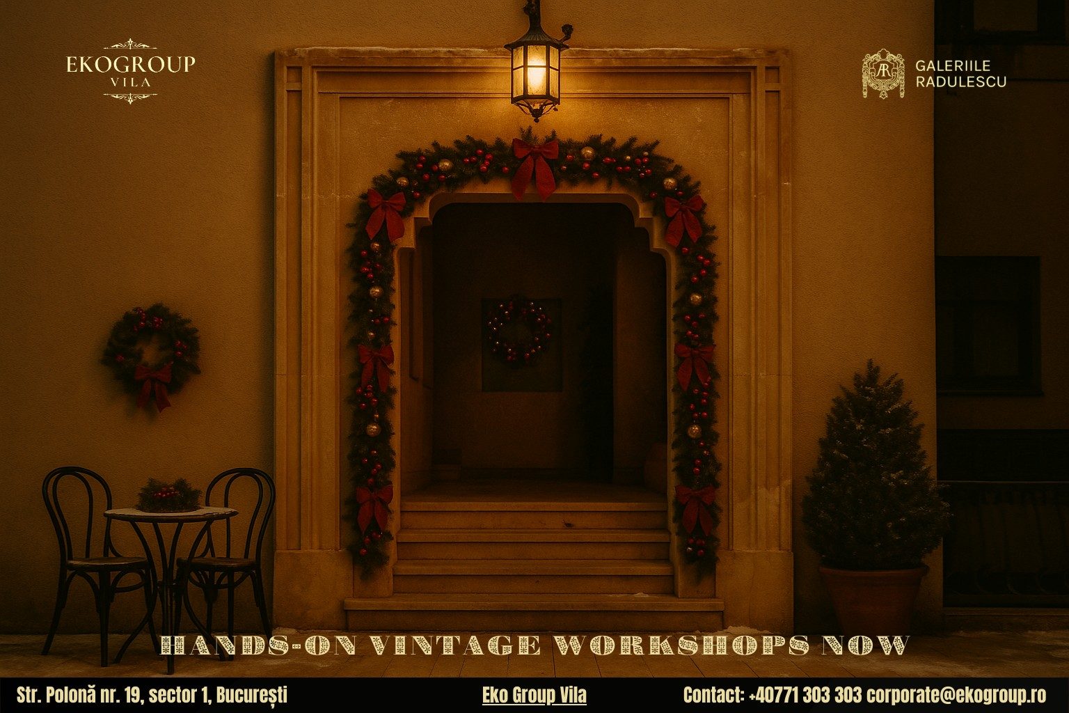 Activitati de Craciun cu aer interbelic: experiența inedită a Crăciunului anilor ’30 la Eko Group Vila 5 Activitati de Craciun cu aer interbelic: experiența inedită a Crăciunului anilor ’30 la Eko Group Vila