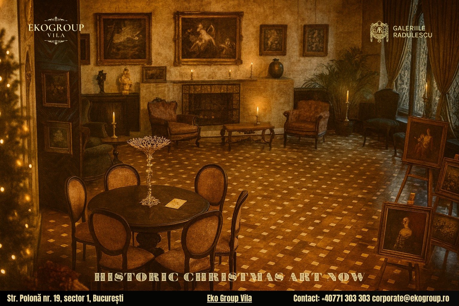 Povestea Crăciunului redată cu rafinament la Eko Group Vila în atmosfera anilor ’30 3 Povestea Crăciunului redată cu rafinament la Eko Group Vila în atmosfera anilor ’30